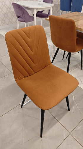 Стул на металлокаркасе Ральф синий / черный из шоурума 3